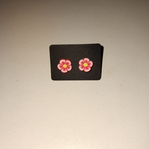 red,yellow and white flower studs