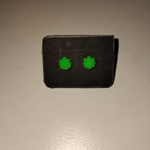 neon green studs