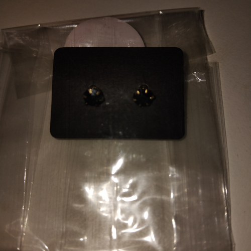 black diamond studs