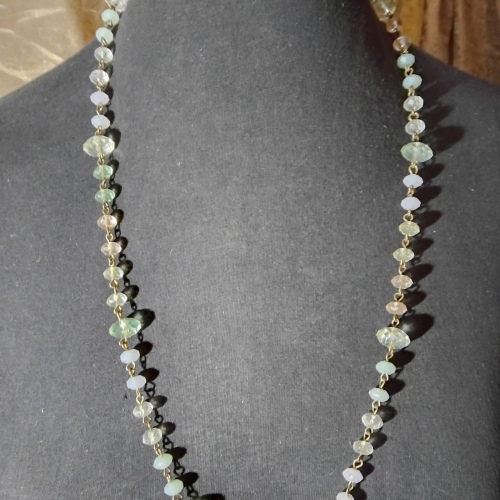 transparent beaded chain