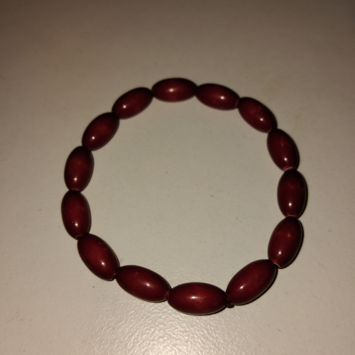 wooden brown beaded bracelet