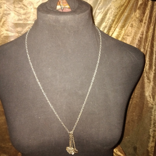 heart multi pendant gold chain