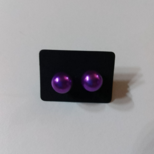 purple ball studs