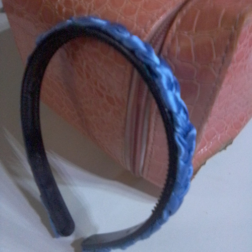 light blue braided aliceband