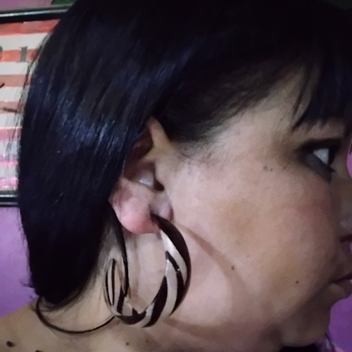 animal print hoop earrings