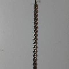 silver tennis bracelet