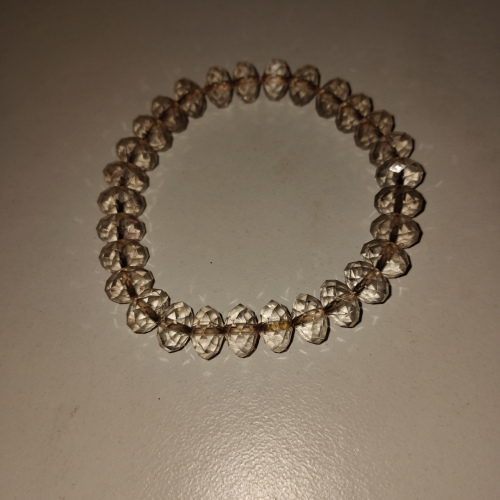 plain transparent beaded bracelet